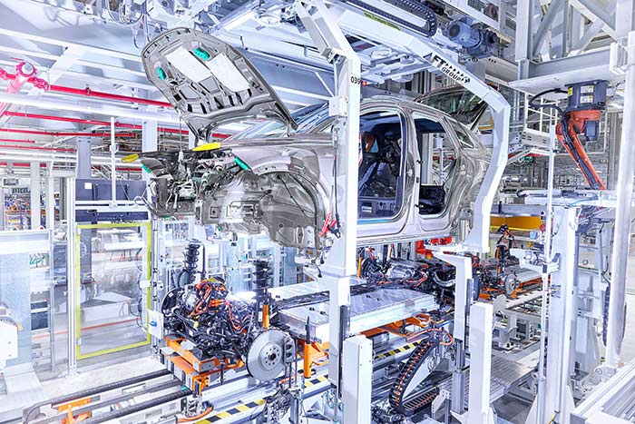 Prasidėjo Audi Q4 e-tron gamyba. Gamintojo nuotr.