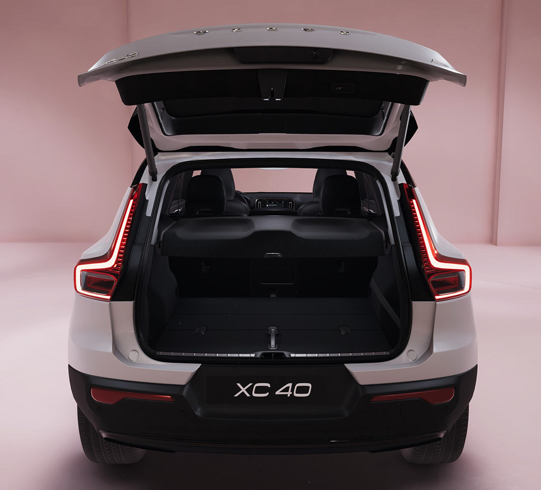 Volvo XC40 Recharge elektromobilio bagažinė
