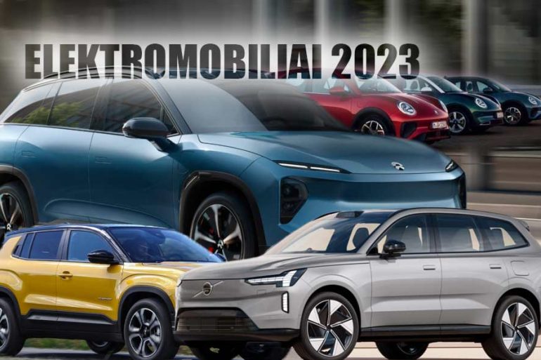 Elektromobiliai 2023